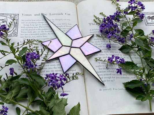 White Moravian Star Suncatcher
