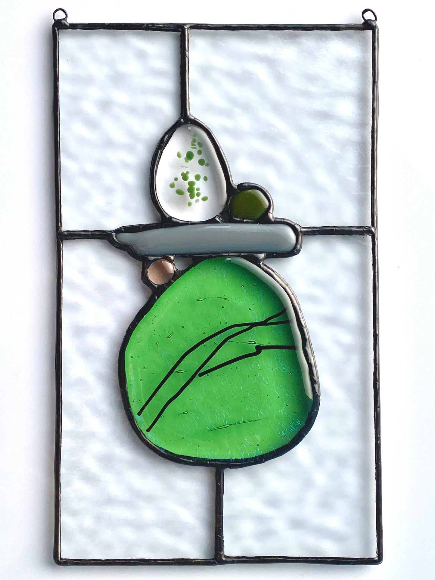 Balance I Stained Glass Panel