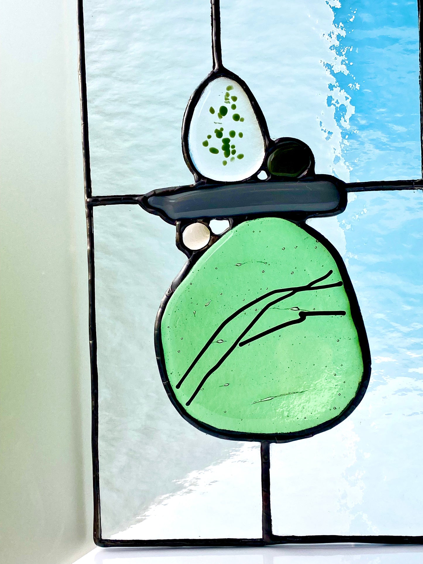 Balance I Stained Glass Panel