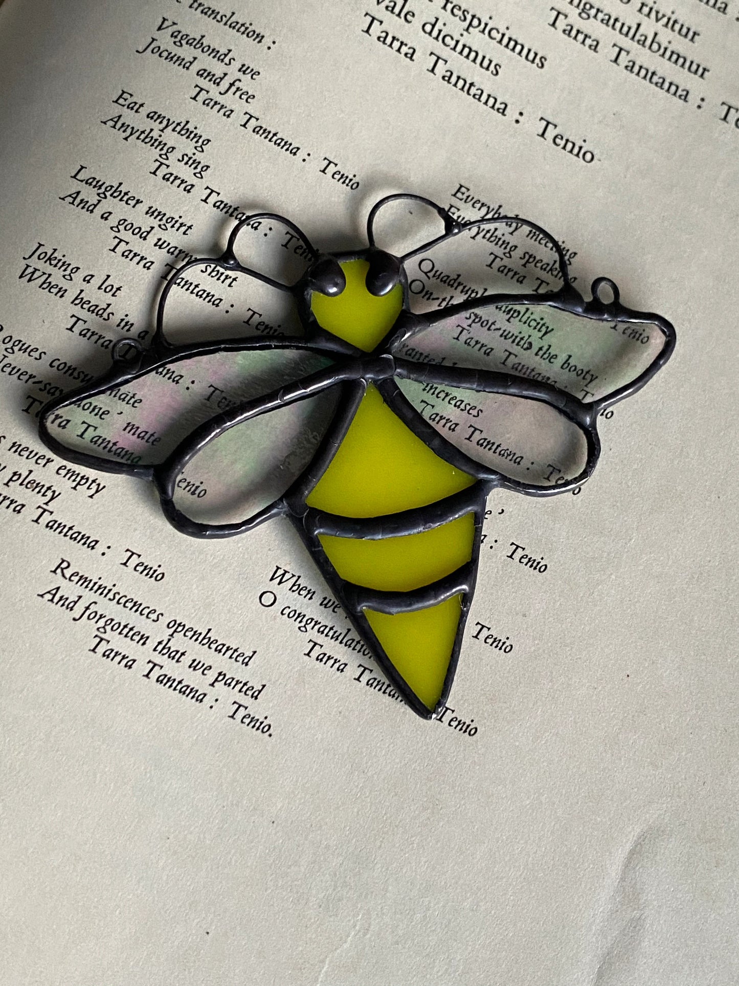 Little Honeybee - Stained Glass Suncatcher