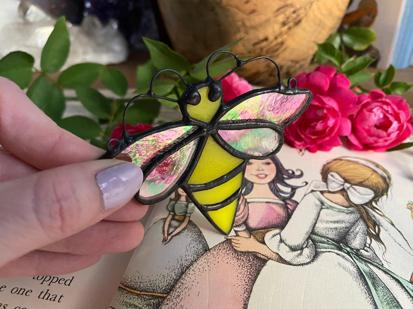 Little Honeybee - Stained Glass Suncatcher