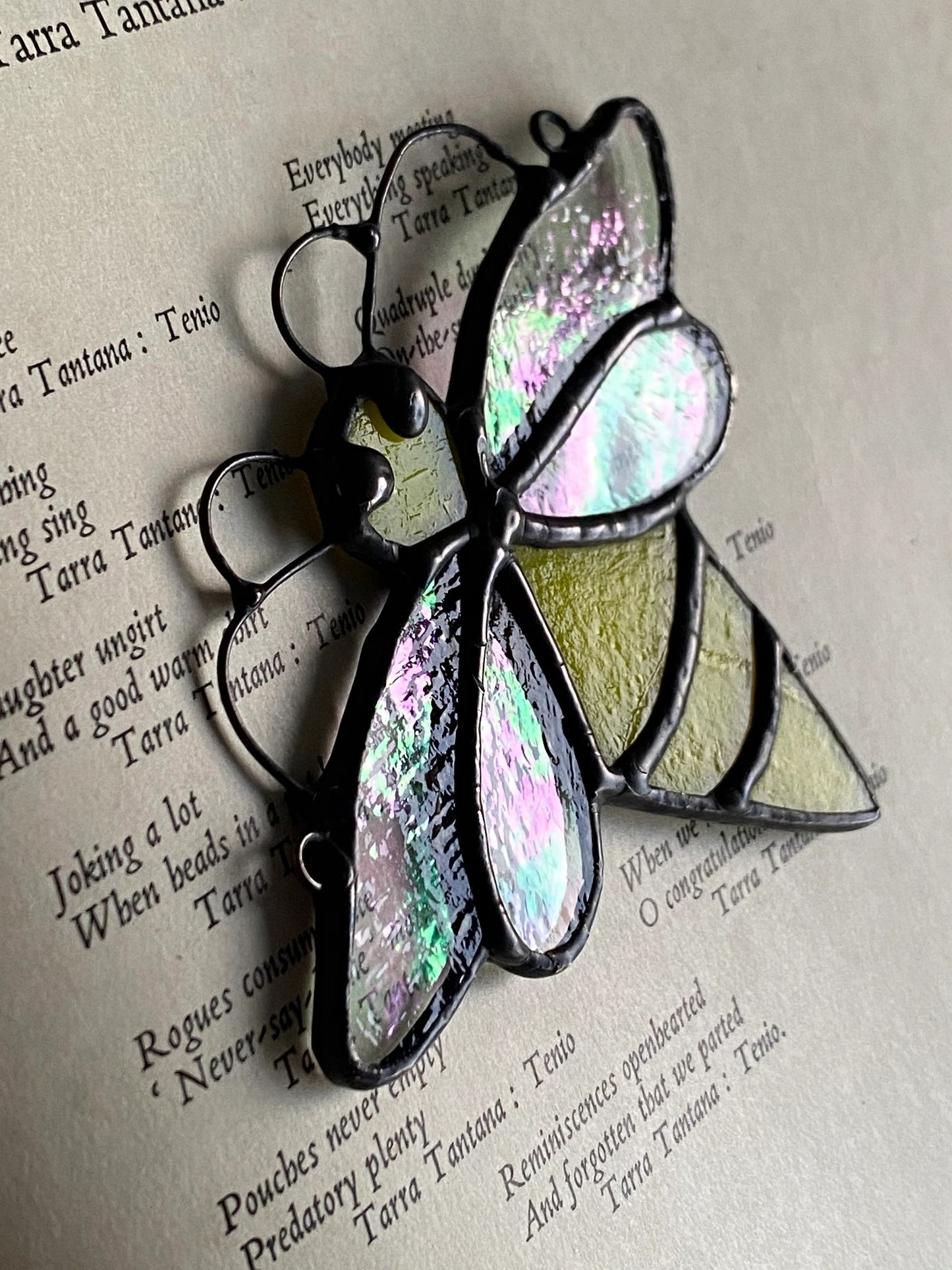 Little Honeybee - Stained Glass Suncatcher