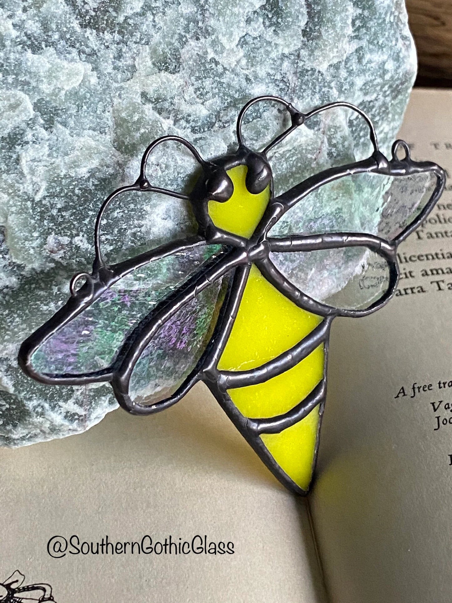 Little Honeybee - Stained Glass Suncatcher