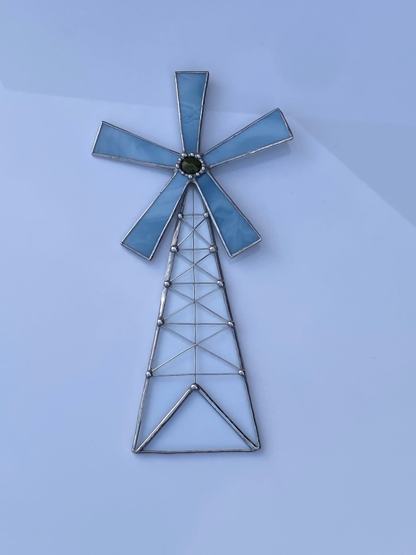 Glass Windmill Suncatcher - MADE TO ORDER with customizable colors