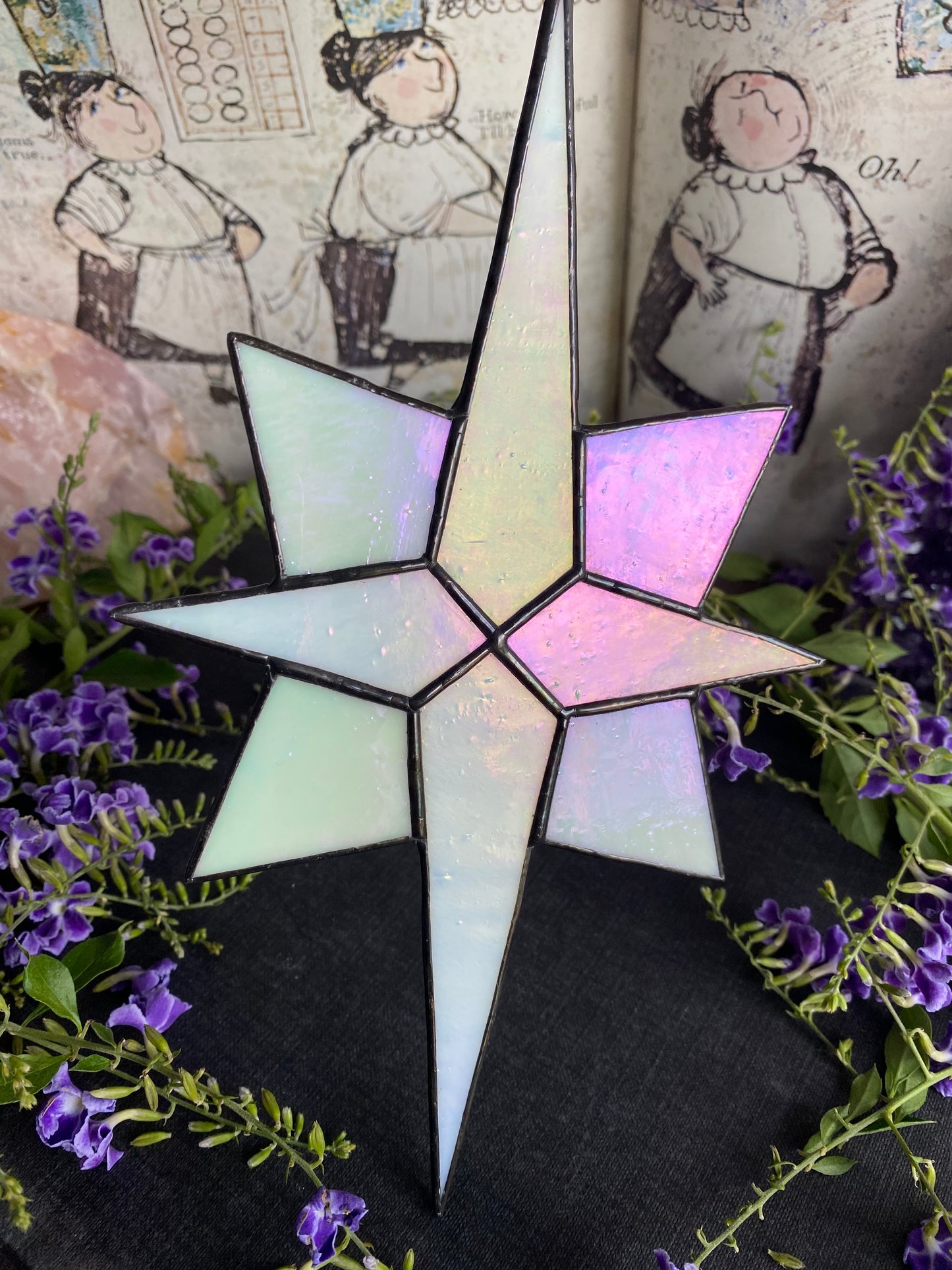 White Moravian Star Suncatcher